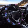 Foruidea Dragonfly Watercolor Car Steering Wheel Cover Neoprene Automotive Anti Slip And Sweat Absorption Auto Wrap Fit Most