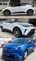 3d Wavy Smoke Window Visor Rain Guard Deflector Compatible With 2017-2022 Toyota Chr