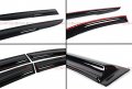3d Wavy Smoke Window Visor Rain Guard Deflector Compatible With 2017-2022 Toyota Chr