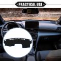 Vekauto Dashboard Cover Compatible For Toyota Camry 2002-2006 Non-slip Polyester Black Blue Mat Dash Board Protector