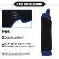 Vekauto Dashboard Cover Compatible For Toyota Camry 2002-2006 Non-slip Polyester Black Blue Mat Dash Board Protector