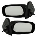 Power Door Mirrors Driver And Passenger Side Pair For Toyota Matrix 2003 To 2008 Paintable Non Heated Manual Folding Jty66el 