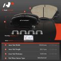 A-premium Front Ceramic Disc Brake Pads Set Compatible With Select Hyundai And Kia Models Elantra 2011-2016 Coupe Gt For