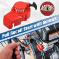 X Autohaux 1 Set Aluminum Alloy Pull Recoil Start With Screws For 47cc 49cc Mini Pocket Dirt Bike Minimoto Atv Quad Scooter Red