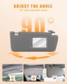 Ocpty Right Passenger Side Graywindshield Sun Visor Mirror Replacement Fit For 2005-2011 Toyota Tacoma Without Sunroof