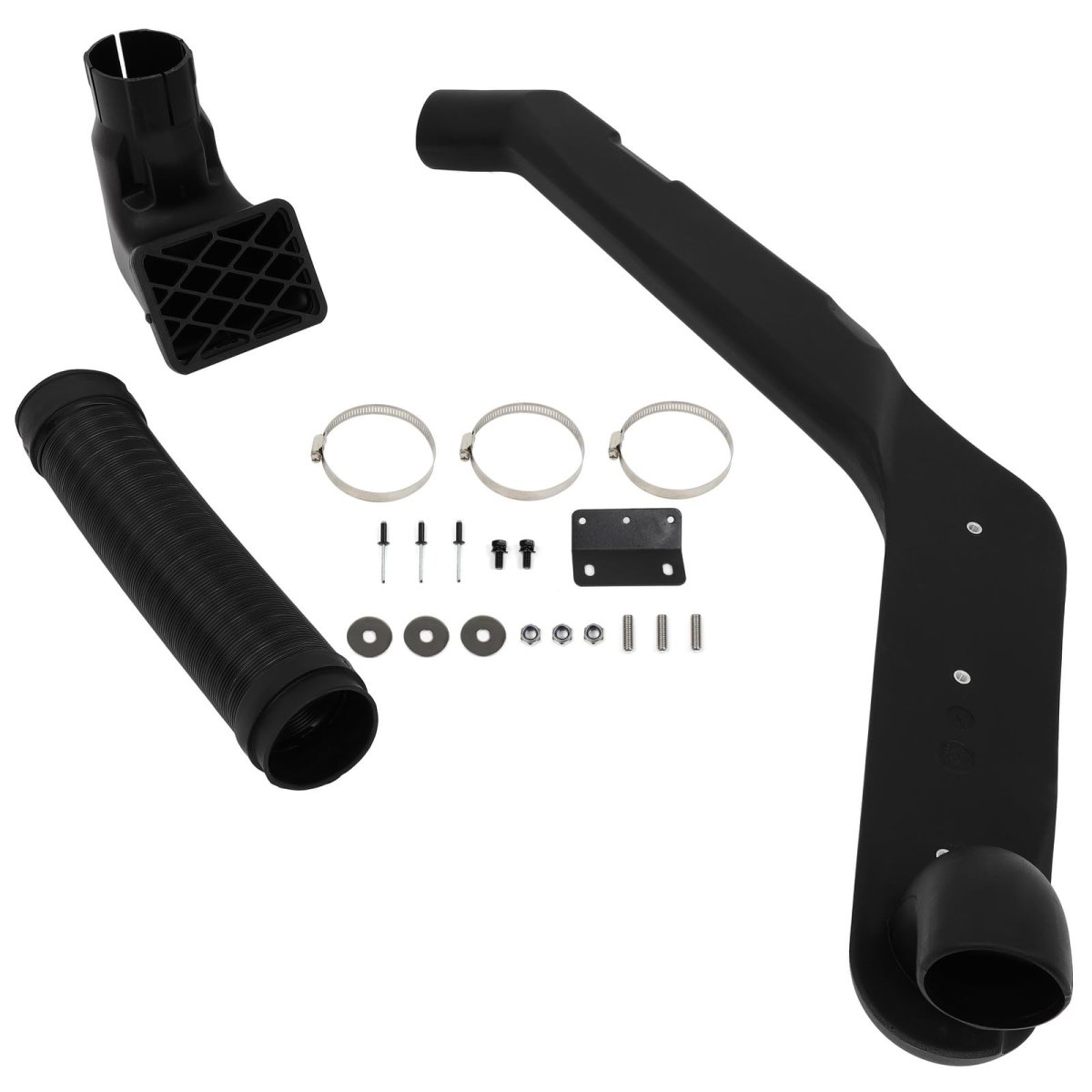 Car Snorkel Intake For Toyota Lc60 1980 1989 Matte Black Abs Plastic Air Kit With Mounting Brackets