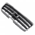 Hecasa Front Grill Compatible With 2003-2005 Subaru Forester Su1200127 91121sa050 Bumper Grille Assembly Chrome Shell W Gray