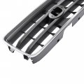 Hecasa Front Grill Compatible With 2003-2005 Subaru Forester Su1200127 91121sa050 Bumper Grille Assembly Chrome Shell W Gray