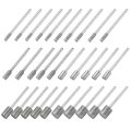 Diamond Grinding Burrs Drill Bit 1 8 Inch Shank 3 4 5 60mm Dia Cylindrical Mounted Points For Carving Polishing Jade Jewelry 