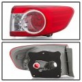 Acanii For 2011-2013 Toyota Corolla Usa Built Model Outer Rear Replacement Tail Light Passenger Side Only