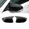 Kyyet Side Door Wing Mirror Cover Caps Sport Style For Infiniti 2014-2021 Q50 Q50s Q60 Q70 Gloss Black 