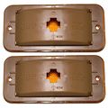 Brock Replacement Set Front Signal Side Marker Lights For 1985-1996 G P Van Early Design 915489 