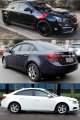 3d Wavy Window Visor Rain Guard Vent Shade Deflector Set Compatible With 2009-2015 Chevy Cruze Models