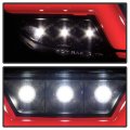 Acanii For 2015-2021 Ford Mustang Black Housing Smoked Lens W Clear Led Tube Parking Light Reverse Back Up Lamp 