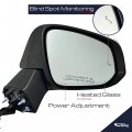 Spieg Passenger Side Mirror For Toyota Rav4 2019-2023 Right View Replacement With Power Heated Blind Spot Monitoring Sensor