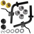 Caltric Steering Spindles Bushing Kit Compatible With John Deere L120 Brig Strat 48 2003 2004 2005