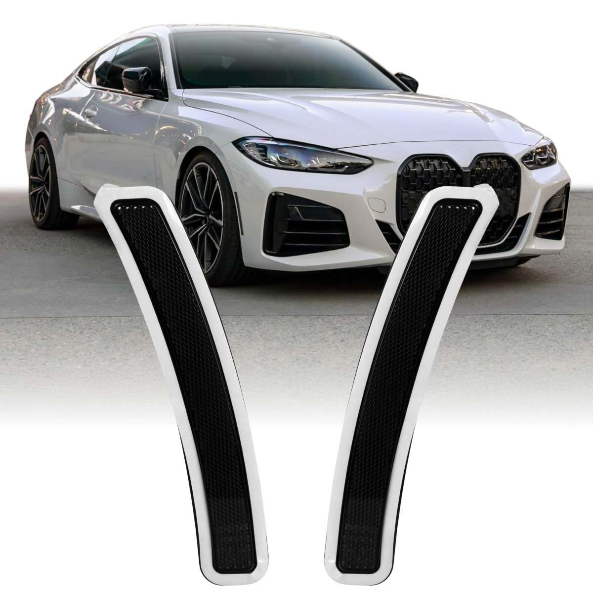 Usr 21-24 G22 4 Series Side Reflector A Front Bumper Left Right Pair For 2021-2024 Bmw 430i M440i Bimmer 2 Door Coupe Trims