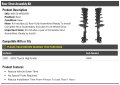 Rear Strut And Coil Spring Assembly Set Of 2 For 2001-2003 Toyota Highlander Awd Excludes Front Wheel Drive