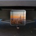 New York Skyline Sunset Penthouse Suite View Tow Trailer Hitch Cover Plug Insert