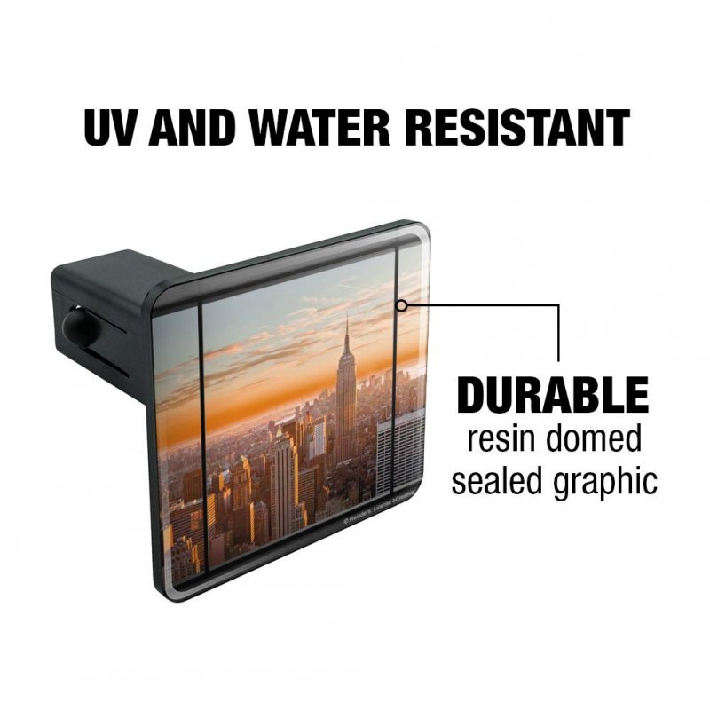 York Skyline Sunset Penthouse Suite View Tow Trailer Hitch Cover Plug For 1 25 In Receivers Black Abs Plastic With Uv Resistant