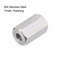 Uxcell M3 X 0 5-pitch 10mm Length 304 Stainless Steel Metric Hex Coupling Nut 10-pack