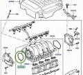 Genuine Land Rover Intake Manifold Seal Range 06-09 4 Sport 05-09 Lr3 V8 Oem Lwf500020