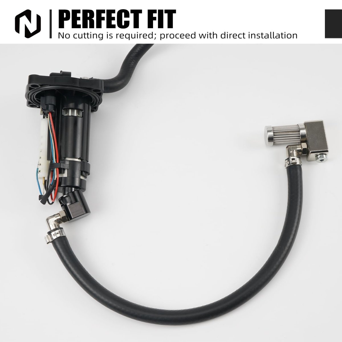 Nicecnc Fuel Tank Extension Tube Kit For Ktm 125-450 Xc Sx Xcf Sxf 2023-2025 150-500 Exc Excf Xcw Xcf-w Xw-f 2024-2025