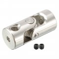 Uxcell 5pcs 2mm To 2 3mm Inner Dia Rotatable Universal Steering Shaft U Joint Coupler L18xd8