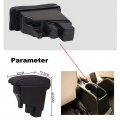 Yjywzh Armrest Box For Honda Fit Jazz 2002-2008 Car Arm Rest Seat Center Storage Consoles Double Layer With 3 Usb Ports Black