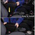 Yjywzh Armrest Box For Honda Fit Jazz 2002-2008 Car Arm Rest Seat Center Storage Consoles Double Layer With 3 Usb Ports Black