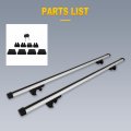 Ocpty Universal 52 Window Frame Roof Rack Cross Bars Luggage Racks Rooftop Cargo Carrier Bag Kayak Canoe Bike Snowboard