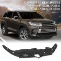 Upper Radiator Support Cover Sight Shield For Toyota Highlander And Hybrid 2014 2019 To1224107 532950e070 Black Pp Pe Material