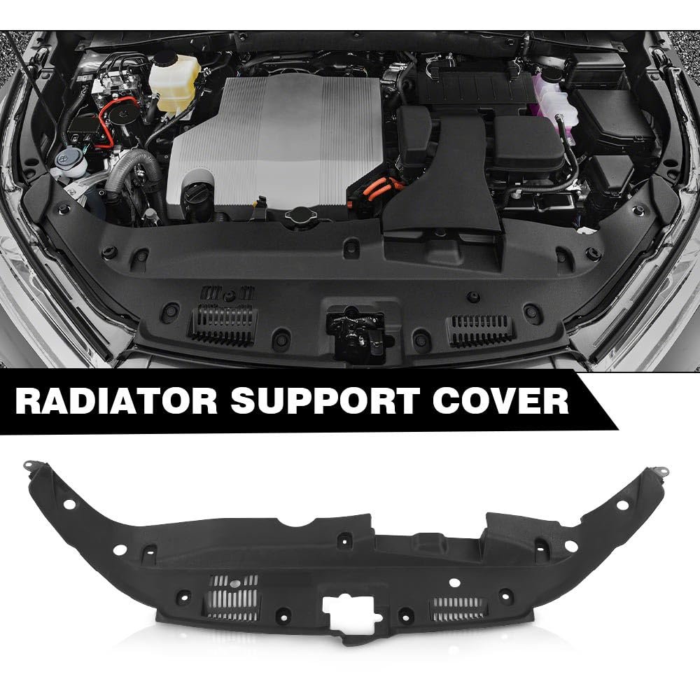 Upper Radiator Support Cover Sight Shield For Toyota Highlander And Hybrid 2014 2019 To1224107 532950e070 Black Pp Pe Material
