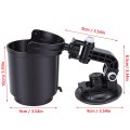 Recessed Folding Cup Drink Holder With Suction Adjustable Abs Material 85mm Diameter For Vehicle Automotive Car Console
