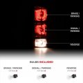 Smoke Red Lens Oe-style Tail Light Full-led License Plate Lamp Housing Replacement Bundle For 2003-2006 Dodge Ram 1500 2500
