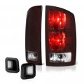 Smoke Red Lens Oe-style Tail Light Full-led License Plate Lamp Housing Replacement Bundle For 2003-2006 Dodge Ram 1500 2500 