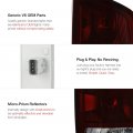 Smoke Red Lens Oe-style Tail Light Full-led License Plate Lamp Housing Replacement Bundle For 2003-2006 Dodge Ram 1500 2500