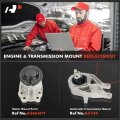 A-premium Engine Motor Mount And Transmission Kit Compatible With Ford Explorer 2011-2015 Police Interceptor Utility 2013-2015