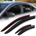 Auto Dynasty Window Visors For 2022-2026 Subaru Wrx Sedan 4pcs Front Left Right Tape-on Deflectors Rain Guards Sun Wind Air 