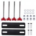 X Autohaux Mounting Pins Kits For Traction Boards Durable Board Kit With Sturdy Steel Base Plate Fit All Recovery Tracks 4 72-6 