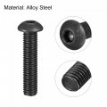 Uxcell M10x45mm Hex Socket Button Head Cap Bolts Screws Alloy Steel 5pcs