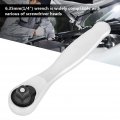 Qiilu Ratchet Socket Wrench 1 6 35mm 4 Alloy Mini Rapid Screwdrivers Hex Wrenchtorque Quick Batch Tool Silver B