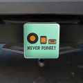 Never Forget Music Record 8 Track Cassette Vinyl Tow Trailer Hitch Cover Plug Insert