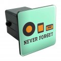 Never Forget Music Record 8 Track Cassette Vinyl Tow Trailer Hitch Cover Plug Insert