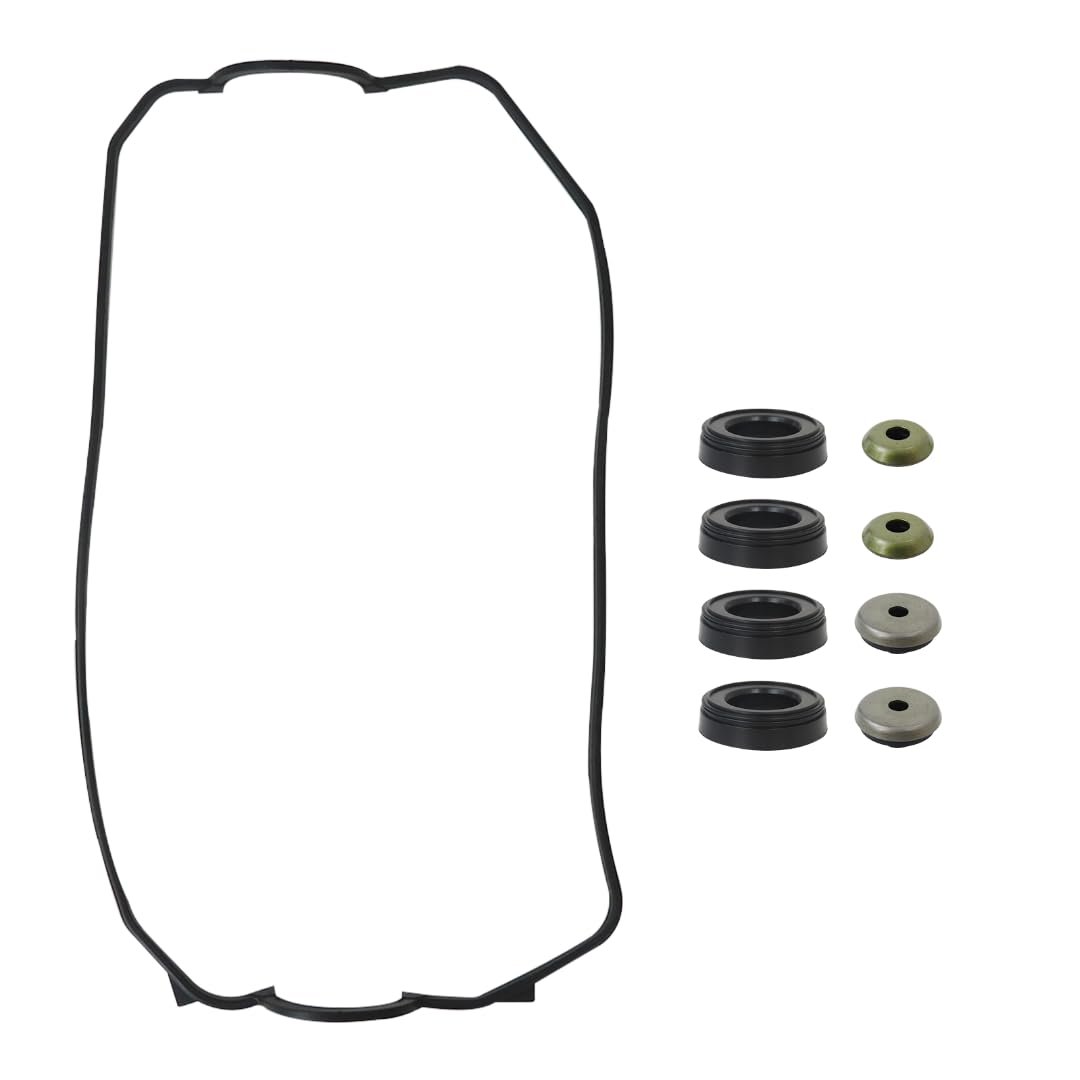Valve Cover Gasket 4 Spark Plug Tube Seals Grommets For 1988-1991 Honda Civic Si Rt 1 6l 1590cc Sohc L4 16 Eng Code D16a6
