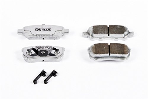 Z26-1037 Performance Carbon Fiber Ceramic Rear Brake Pads With Installation Hardware For Mitsubishi Lancer Chrysler Sebring And