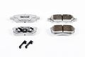 Z26-1037 Performance Carbon Fiber Ceramic Rear Brake Pads With Installation Hardware For Mitsubishi Lancer Chrysler Sebring And 