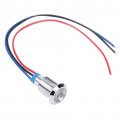 Hilitand 4sets Common Anode Round Leds 10mm Prewired 2 Color Lights Waterproof Indicator Light 3-6v Red And Blue