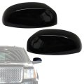 Mirror Caps Cover Glossy Black Left And Right Fit For Chevrolet Avalanche Tahoe Silverado 1500 2500 3500 Gmc Sierra 3500hd 