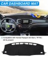Cartist Dashboard Cover Compatiblea With Honda Passport 2019-2023a 2024 Accessories Dash Mat Pada Anti-slip Black Sude